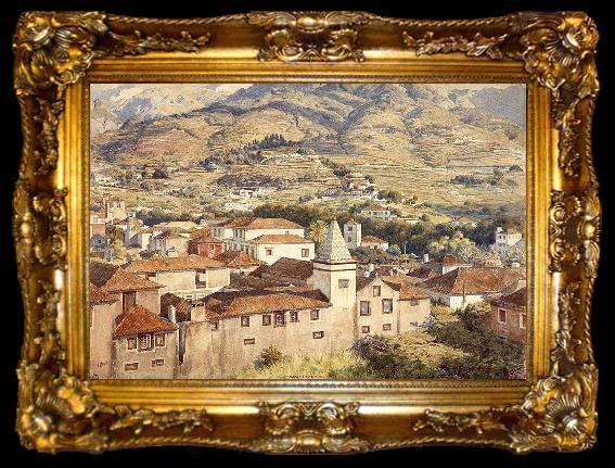 framed  Sir Edward john poynter,bt.,P.R.A Funchal, Morning Sun, ta009-2